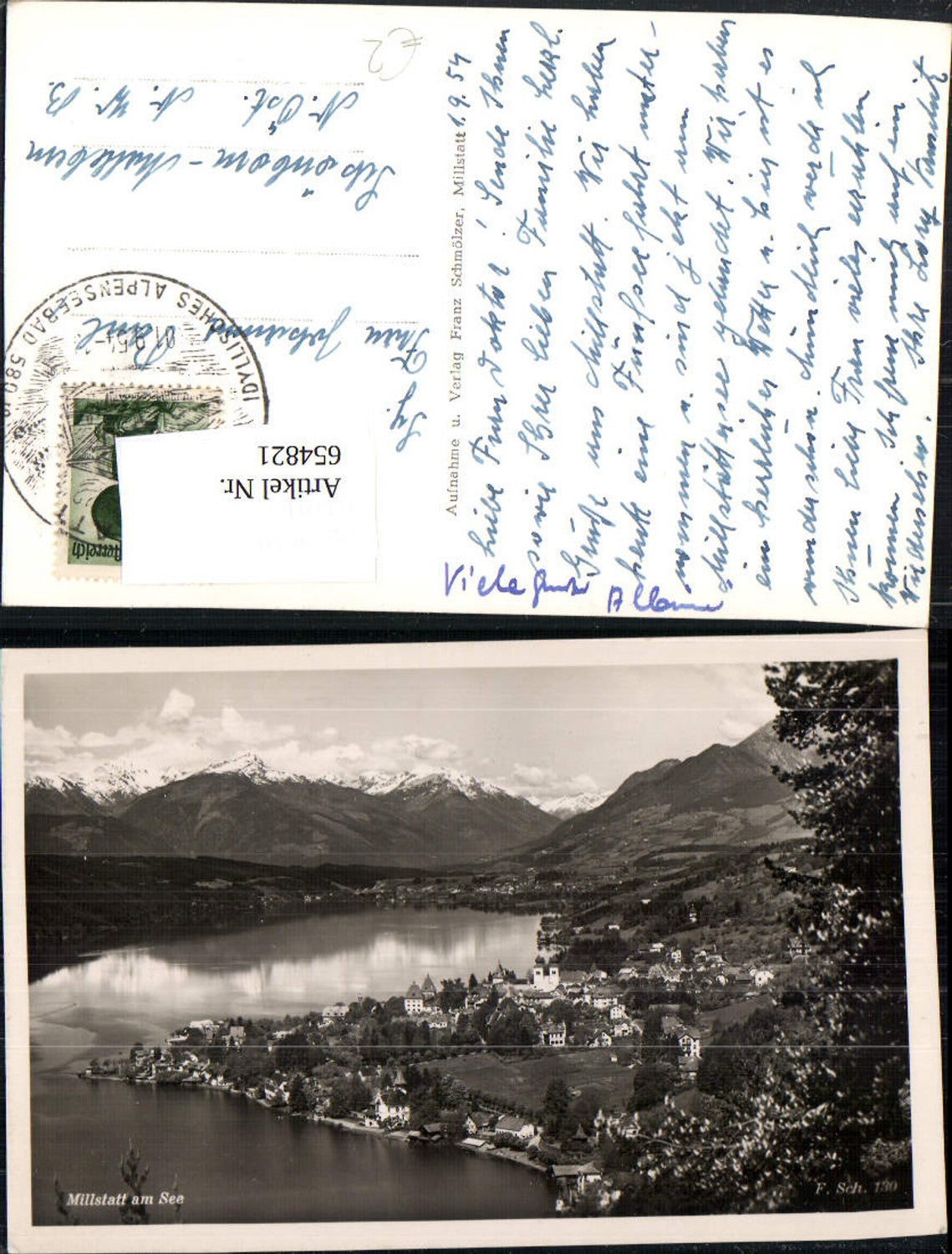 654821,Foto Ak Millstatt am See Totale