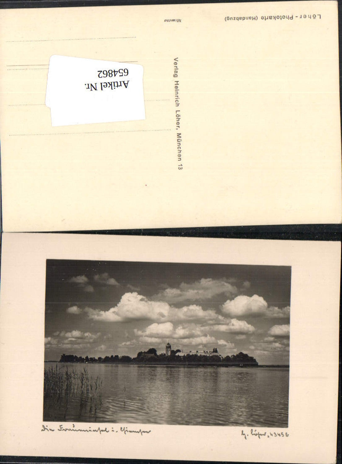 654862,Foto-AK Fraueninsel am Chiemsee pub Heinrich Löher 4345 b