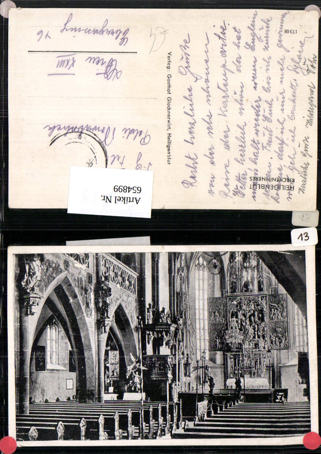654899,Heiligenblut am Großglockner Kirche Innenansicht