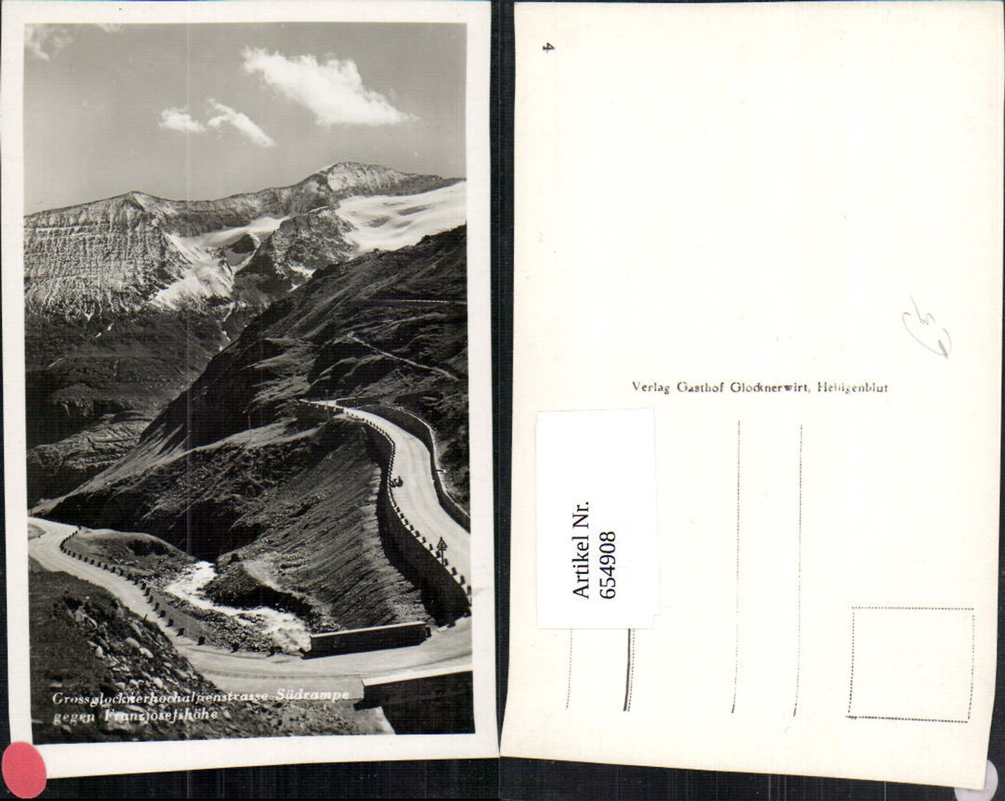 654908,Foto Ak Heiligenblut am Großglockner Hochalpenstrasse Südrampe