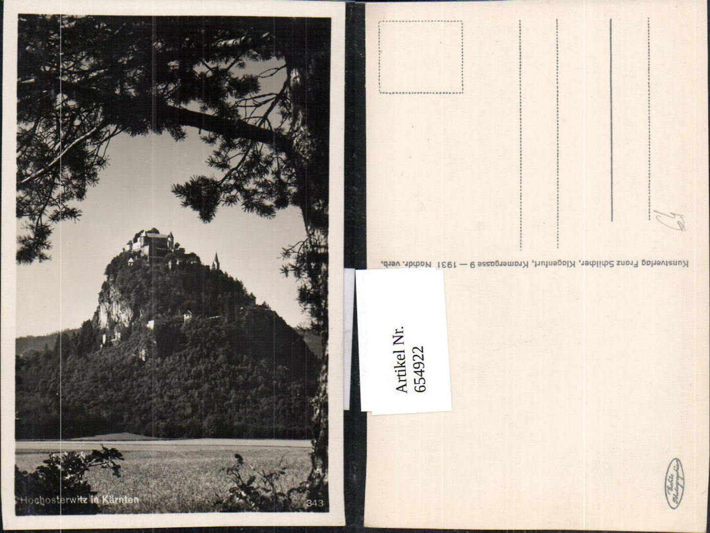 654922,Foto Ak Burg Hochosterwitz Launsdorf Sankt Georgen am Längsee