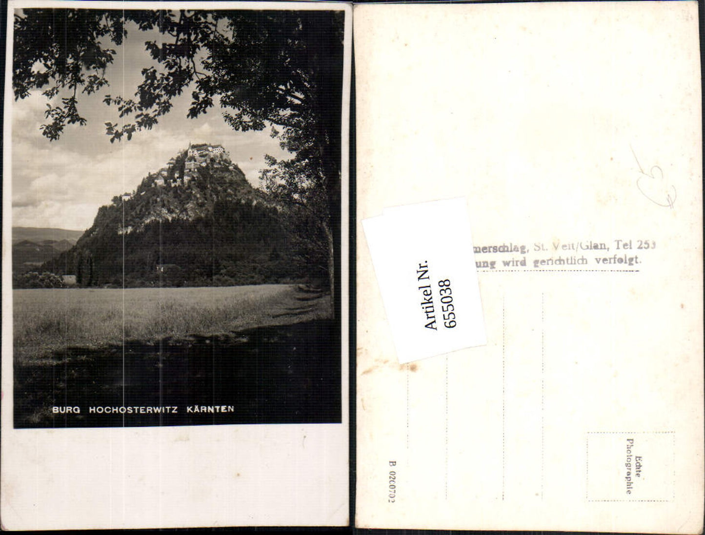 655038,Foto Ak Burg Hochosterwitz Launsdorf Sankt Georgen am Längsee