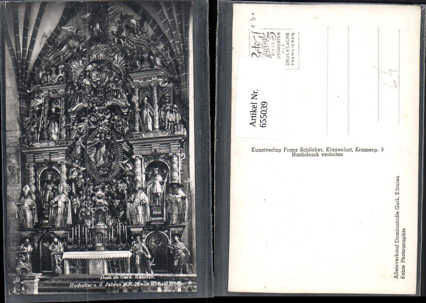 655039,Foto Ak Dom zu Gurk Hochaltar