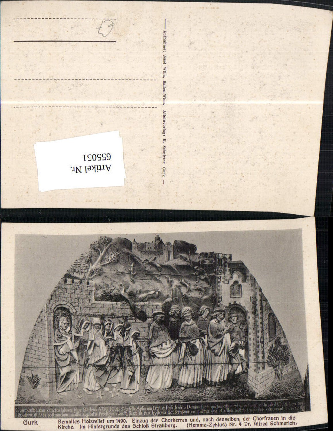 655051,Gurk Dom Bemaltes Holzrelief