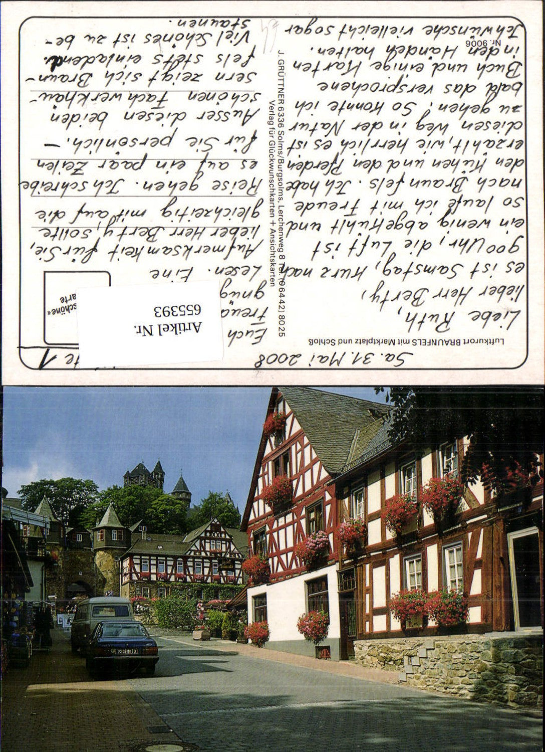 655393,Braunfels mit Marktplatz u. Schloss Auto Fachwerkhäuser