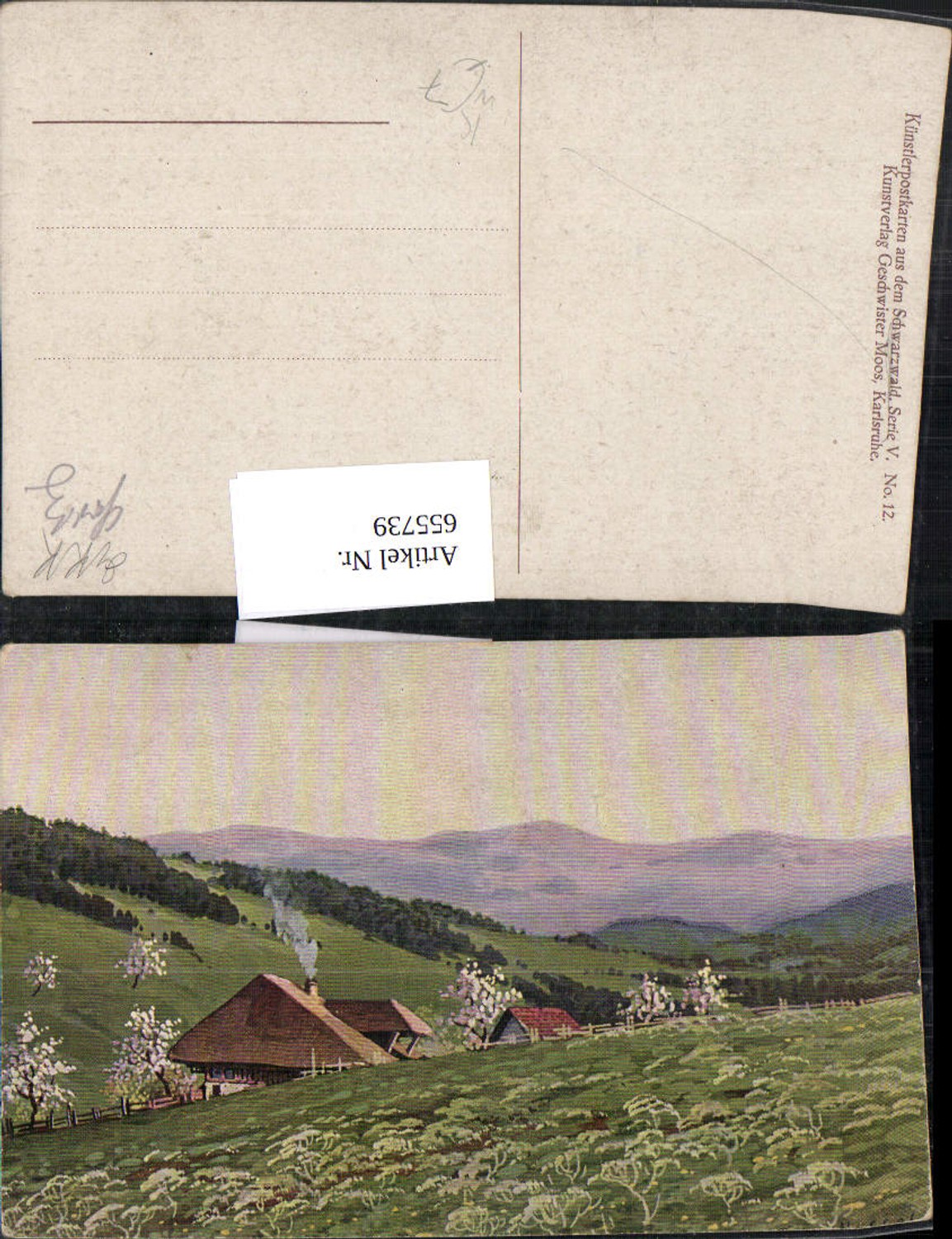655739,Künstler Ak Schwarzwald Freudenstadt Umgebung