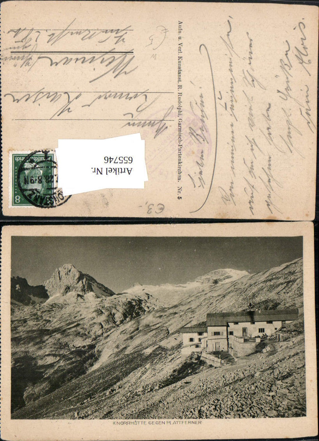 655746,Knorrhütte geg. Plattferner Garmisch-Partenkirchen