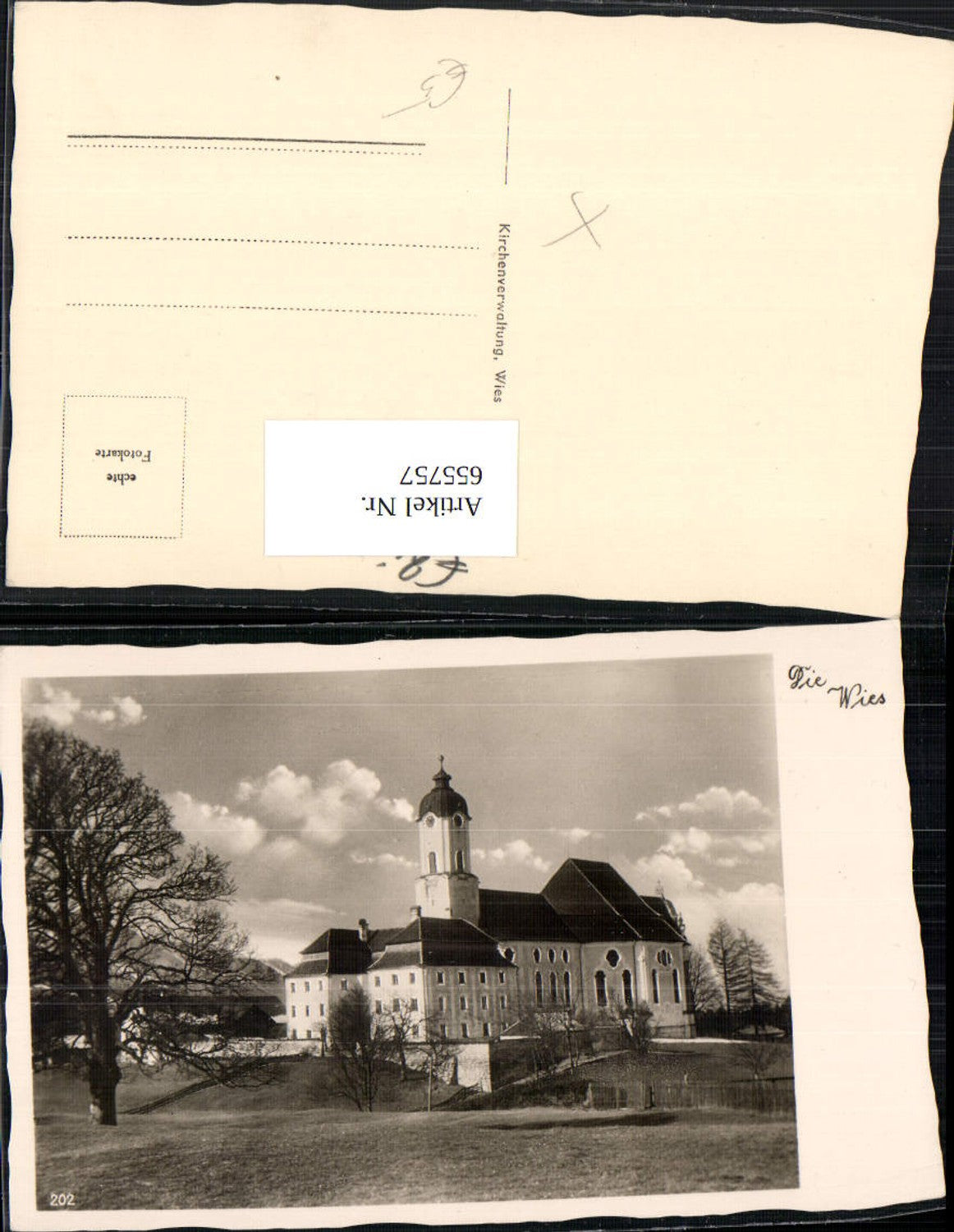 655757,Foto Ak Die Wies Wieskirche Steingaden
