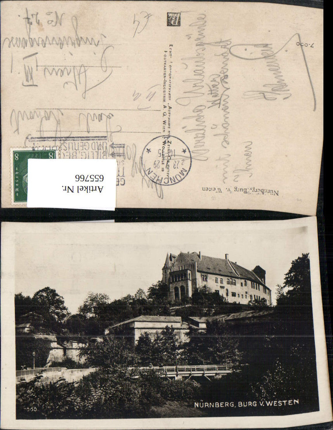 655766,Nürnberg Burg v. Westen
