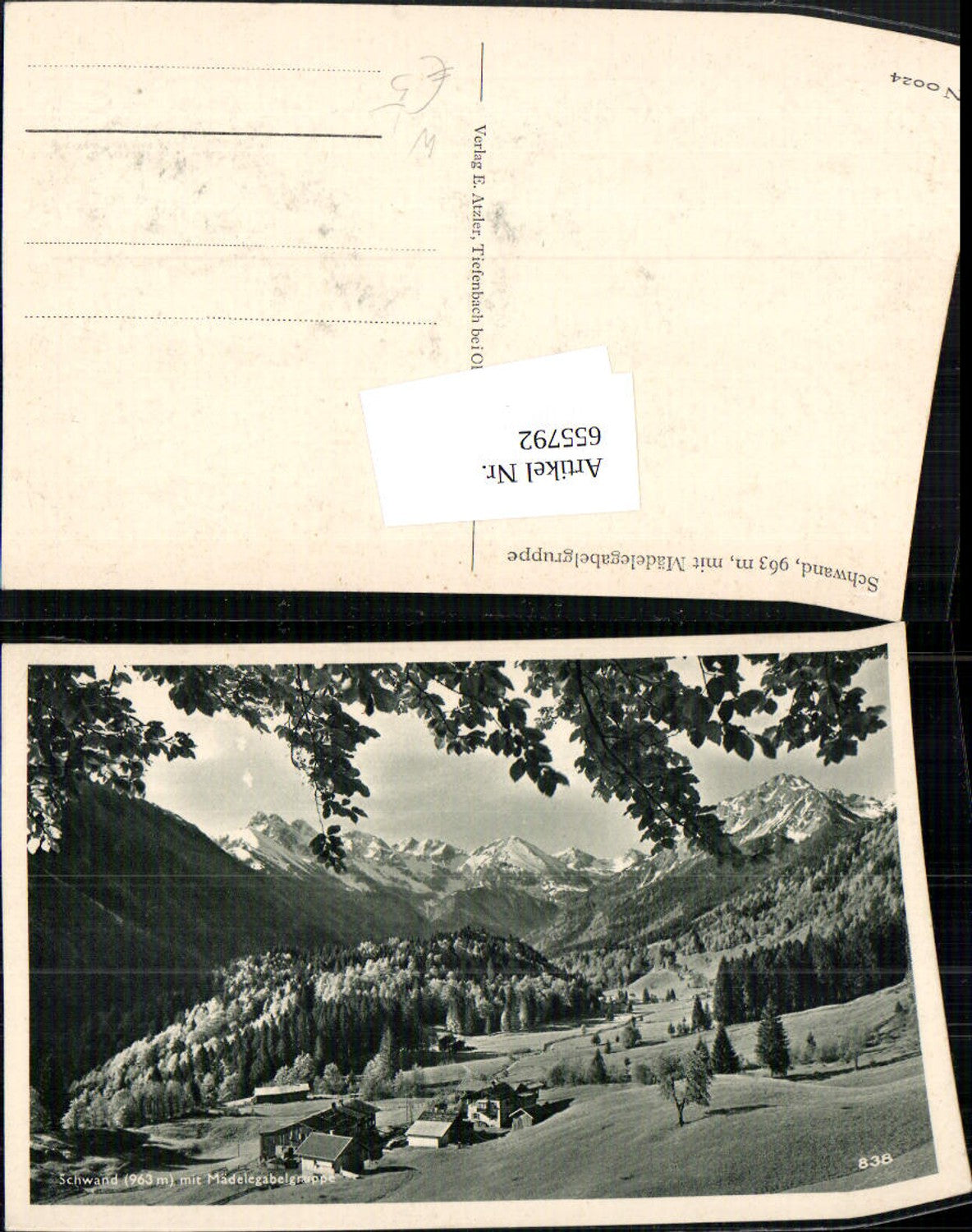 655792,Oberstdorf Schwand mit Mädelegabelgruppe