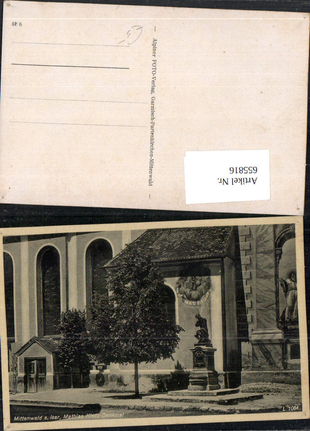 655816,Mittenwald a. Isar Mathias-Klotz-Denkmal
