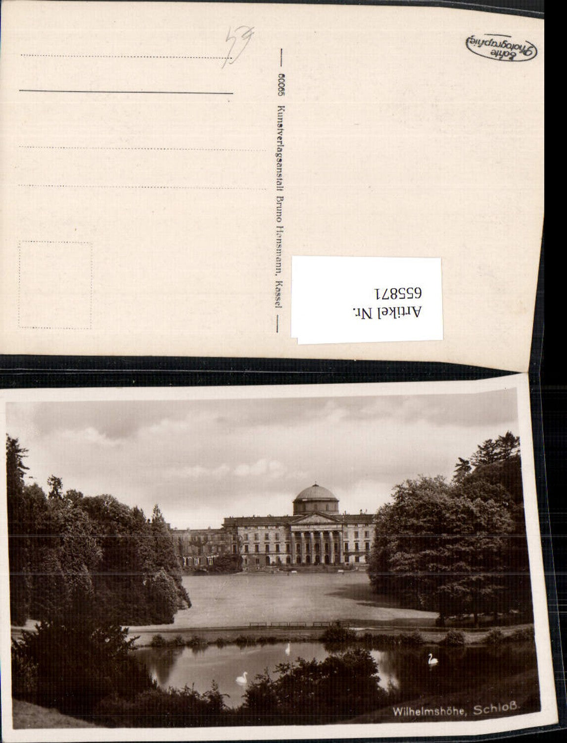 655871,Foto Ak Kassel Wilhelmshöhe Schloss