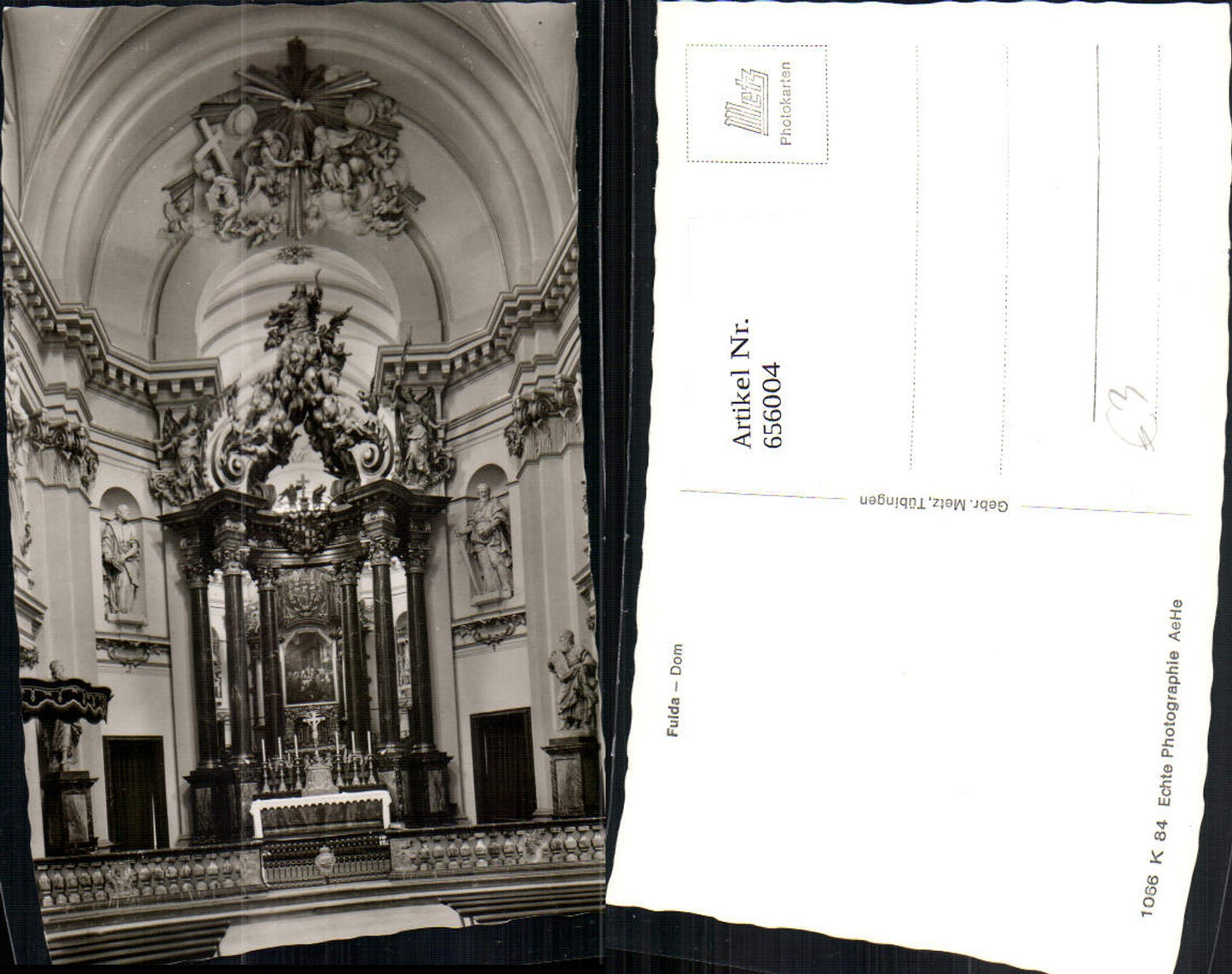 656004,Foto Ak Fulda Dom Altar Innenansicht