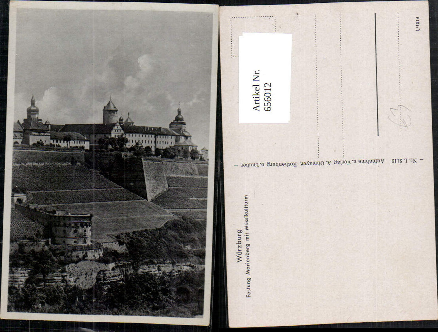 656012,Würzburg Festung Marienberg mit Massikuliturm