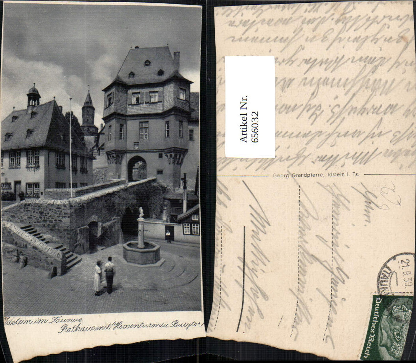 656032,Idstein im Taunus Rathaus mit Hexenturm u. Burgtor