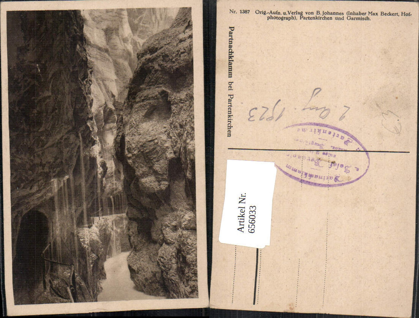 656033,Partnachklamm b. Partenkirchen Garmisch-Partenkirchen