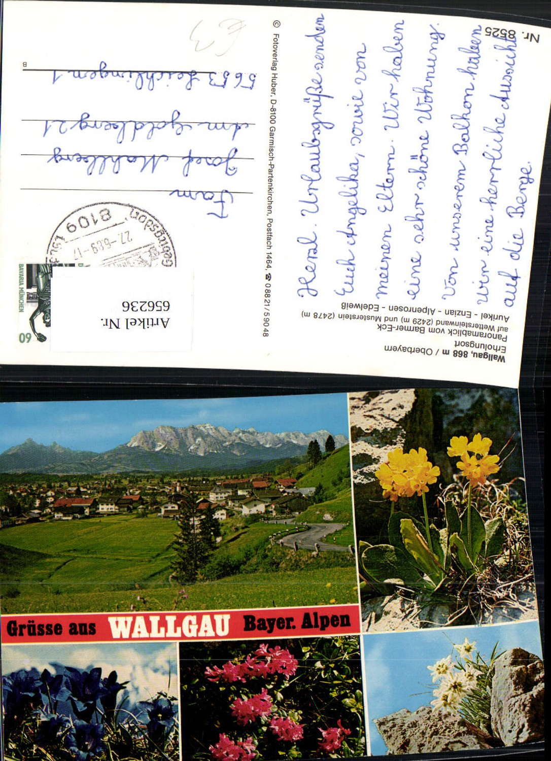 656236,Mehrbild Ak Wallgau Bayer. Alpen Panoramablick Barmer-Eck Wettersteinwand