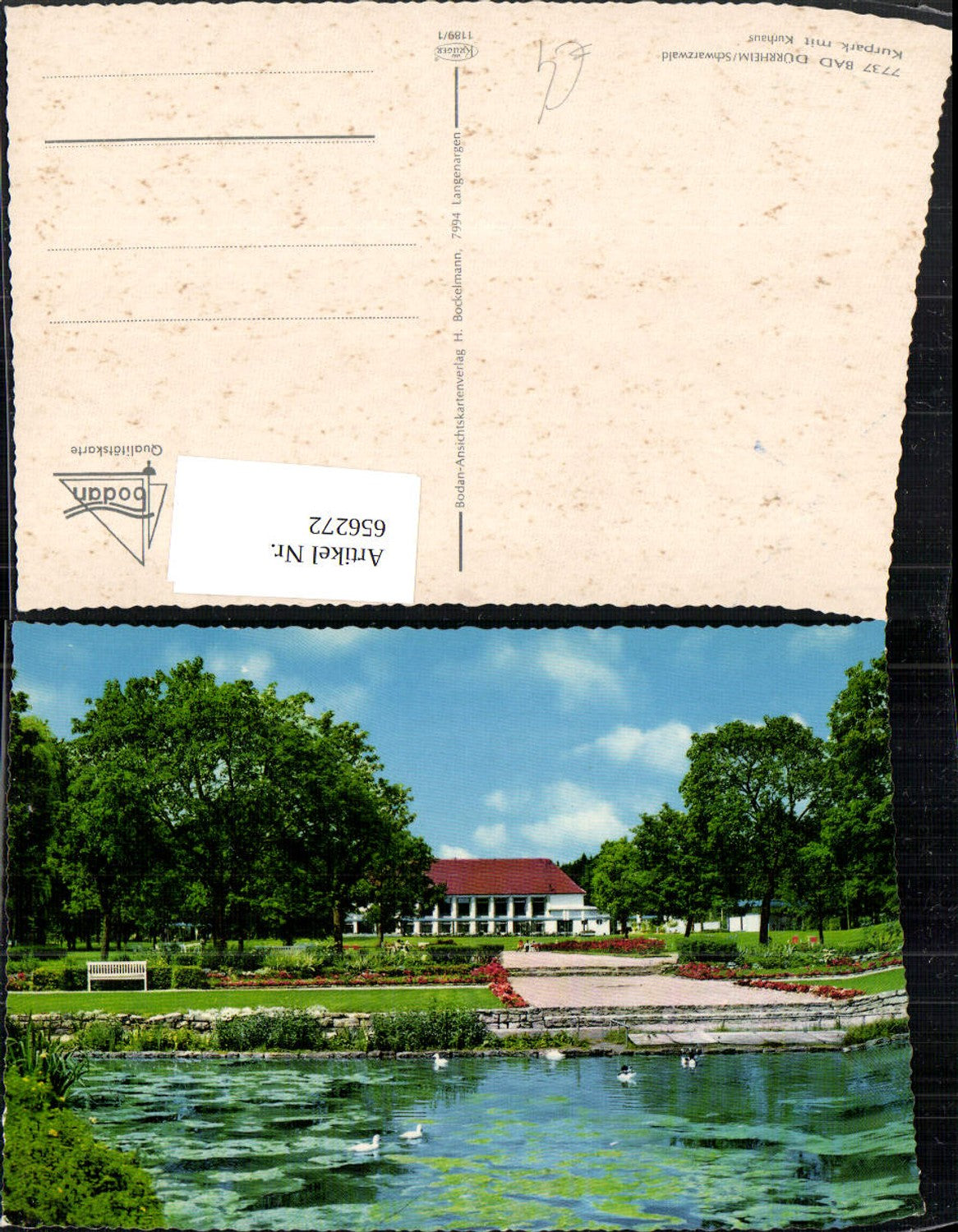 656272,Bad Dürrheim Schwarzwald Kurpark mit Kurhaus