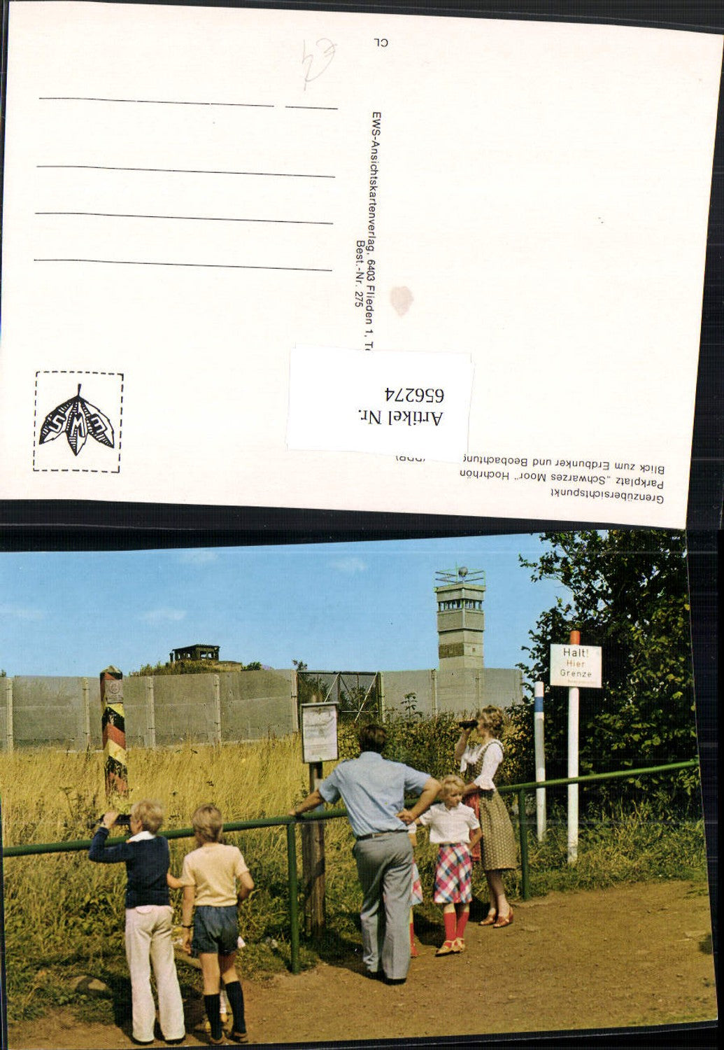 656274,Fladungen Grenzübersichtspunkt Grenze Schwarzes Moor Hochrhön Erdbunker