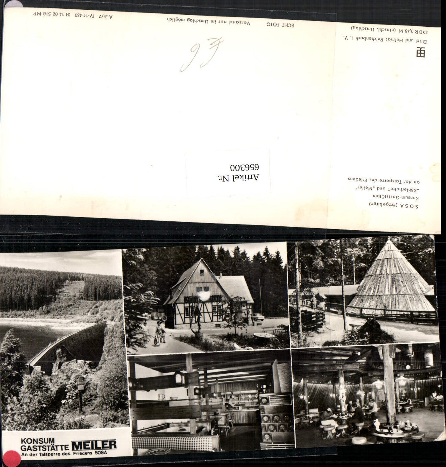 656300,Mehrbild Ak Langformat Eibenstock Sosa Erzgebirge Talsperre d. Friedens Köhlerhütte Meiler