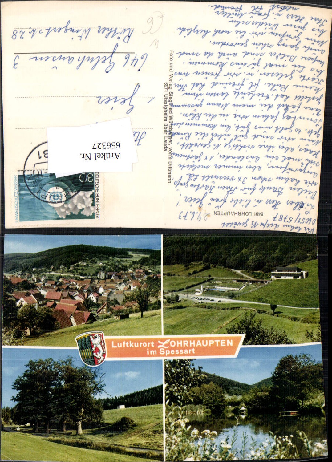 656327,Mehrbild Ak Lohrhaupten im Spessart Flörsbachtal