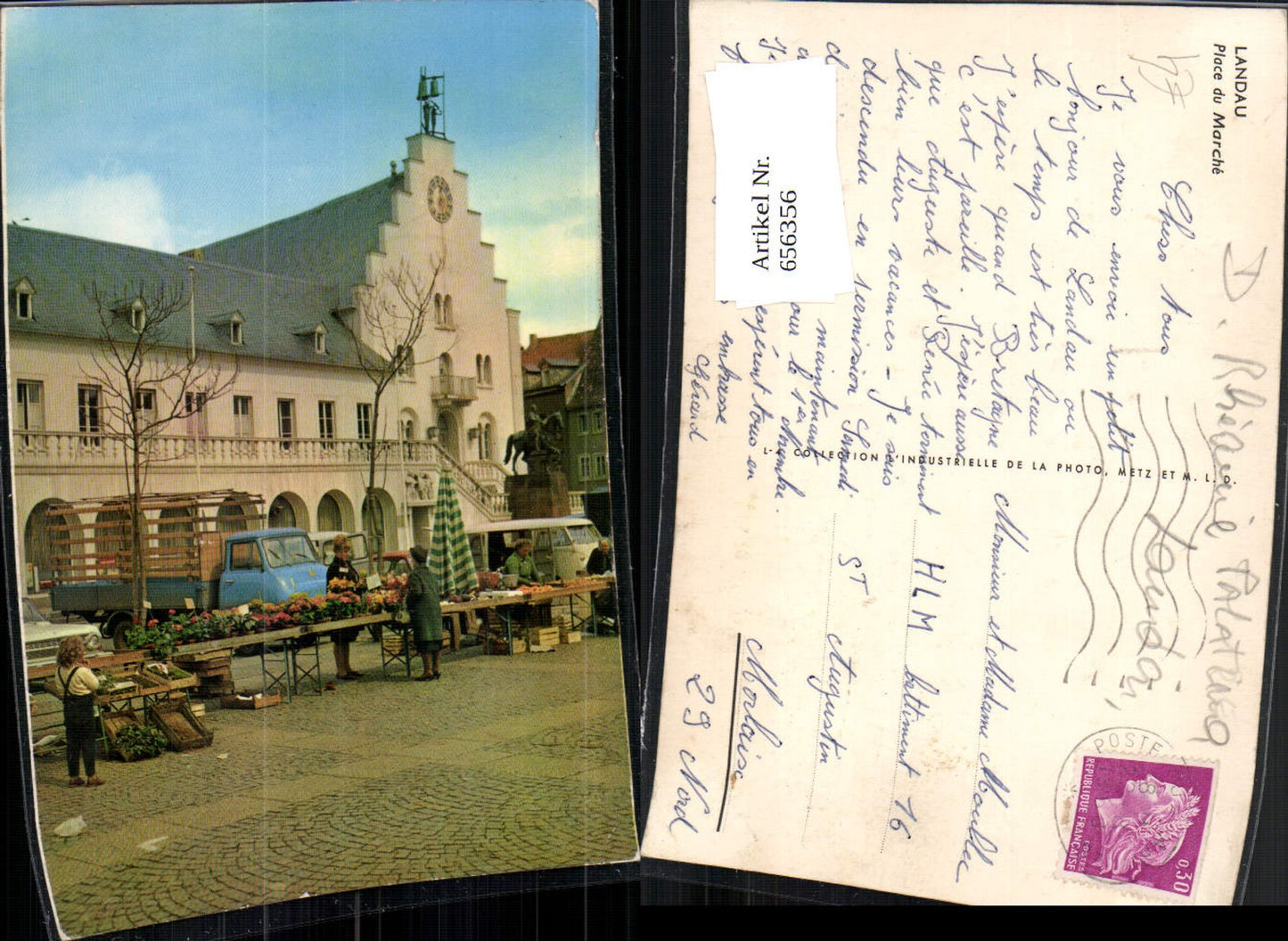656356,Landau in der Platz Place du Marche Marktplatz Markt Lastwagen
