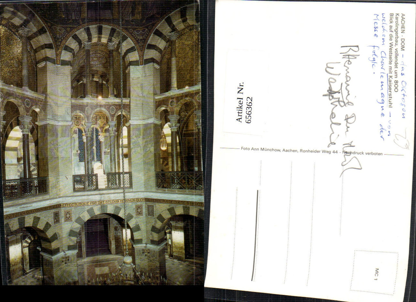 656362,Aachen Dom Blick auf d. Westseite mit Kaiserstuhl