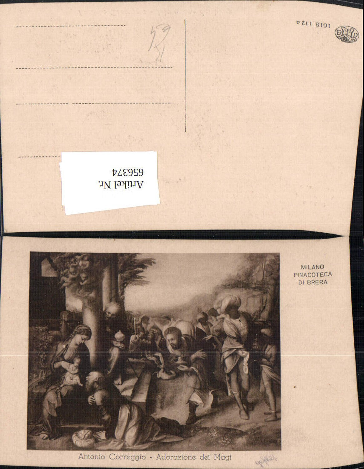 656374,Künstler Ak Antonio Gorreggio Adorazione dei Magi