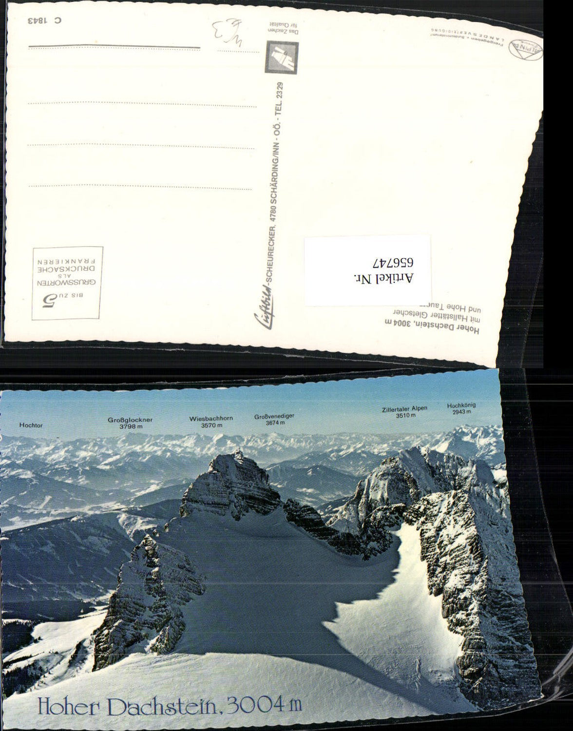 656747,Hallstatt Hoher Dachstein mit Hallstätter Gletscher u. Hohe Tauern