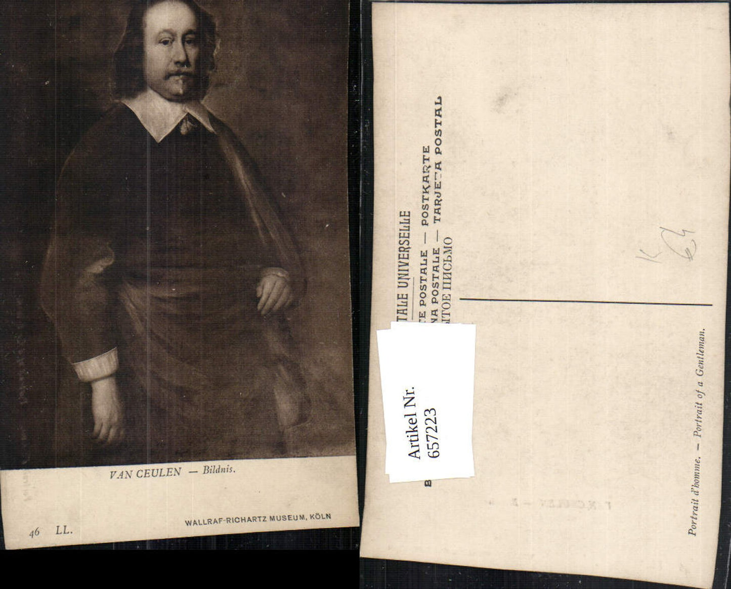 657223,Künstler Ak Van Ceulen Bildnis
