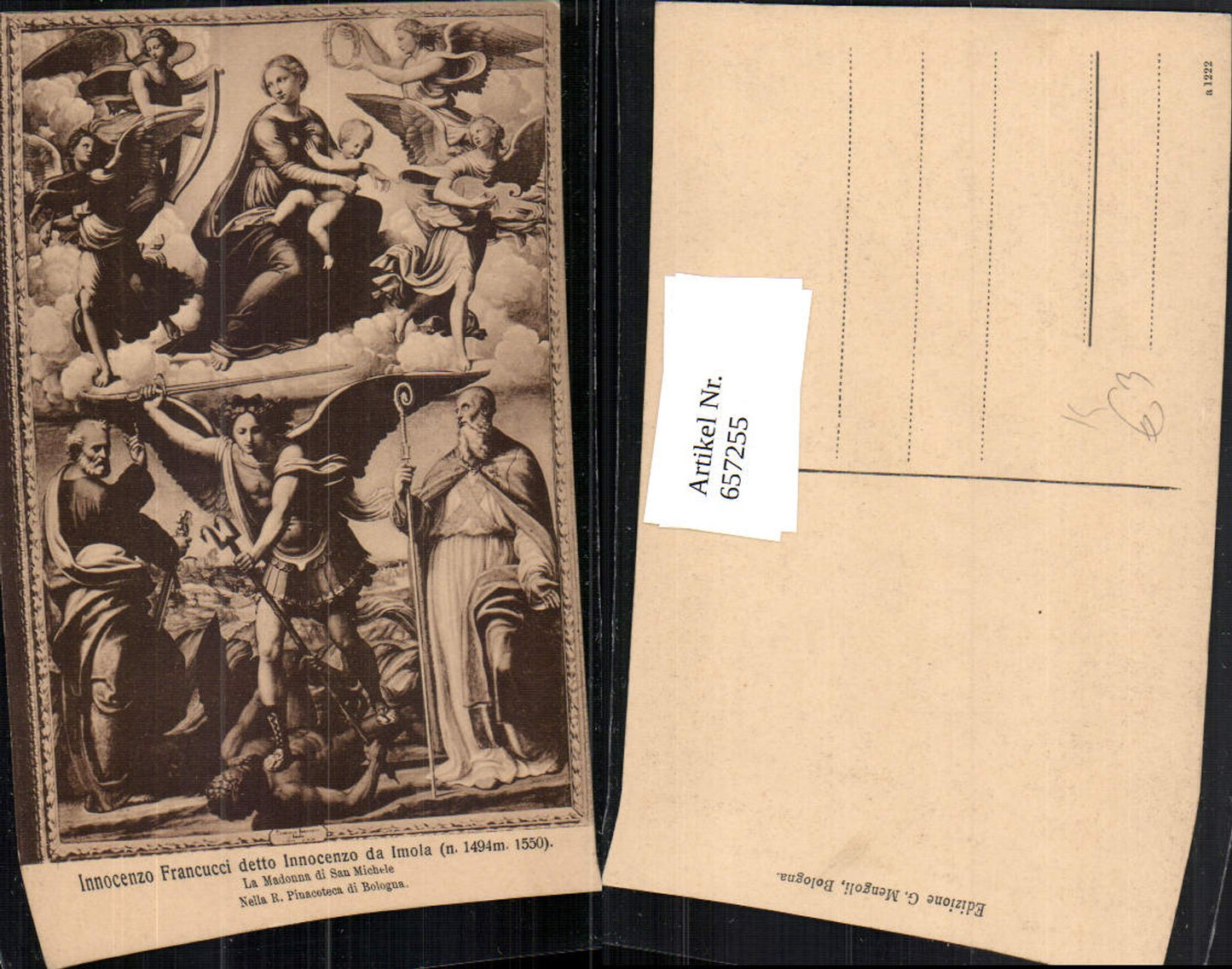 657255,Künstler Ak Innocenzo Francucci detto Innocenzo da Imola La Madonna di San Michele