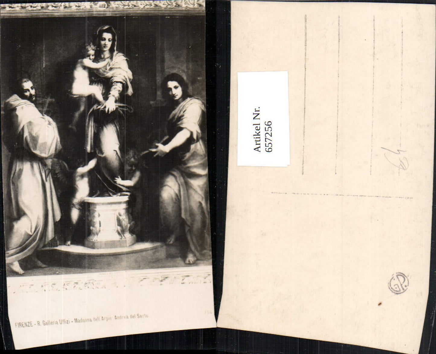 657256,Künstler Ak Madonna dell Arpie Andrea del Sarto
