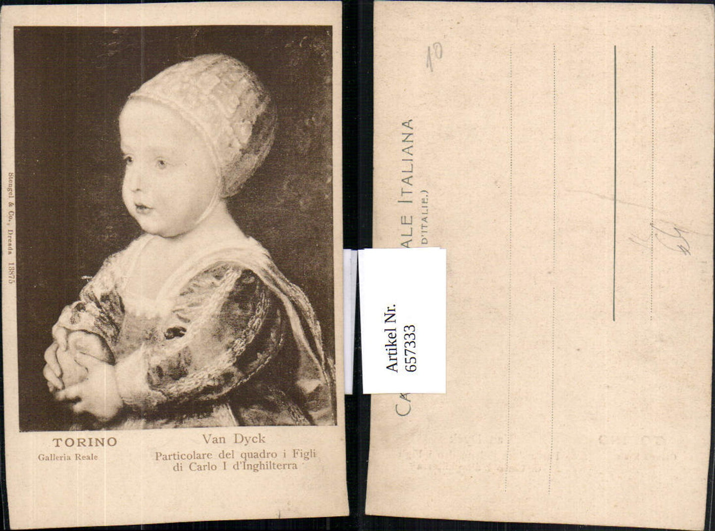 657333, Artist AK Van Dyck Torino Child