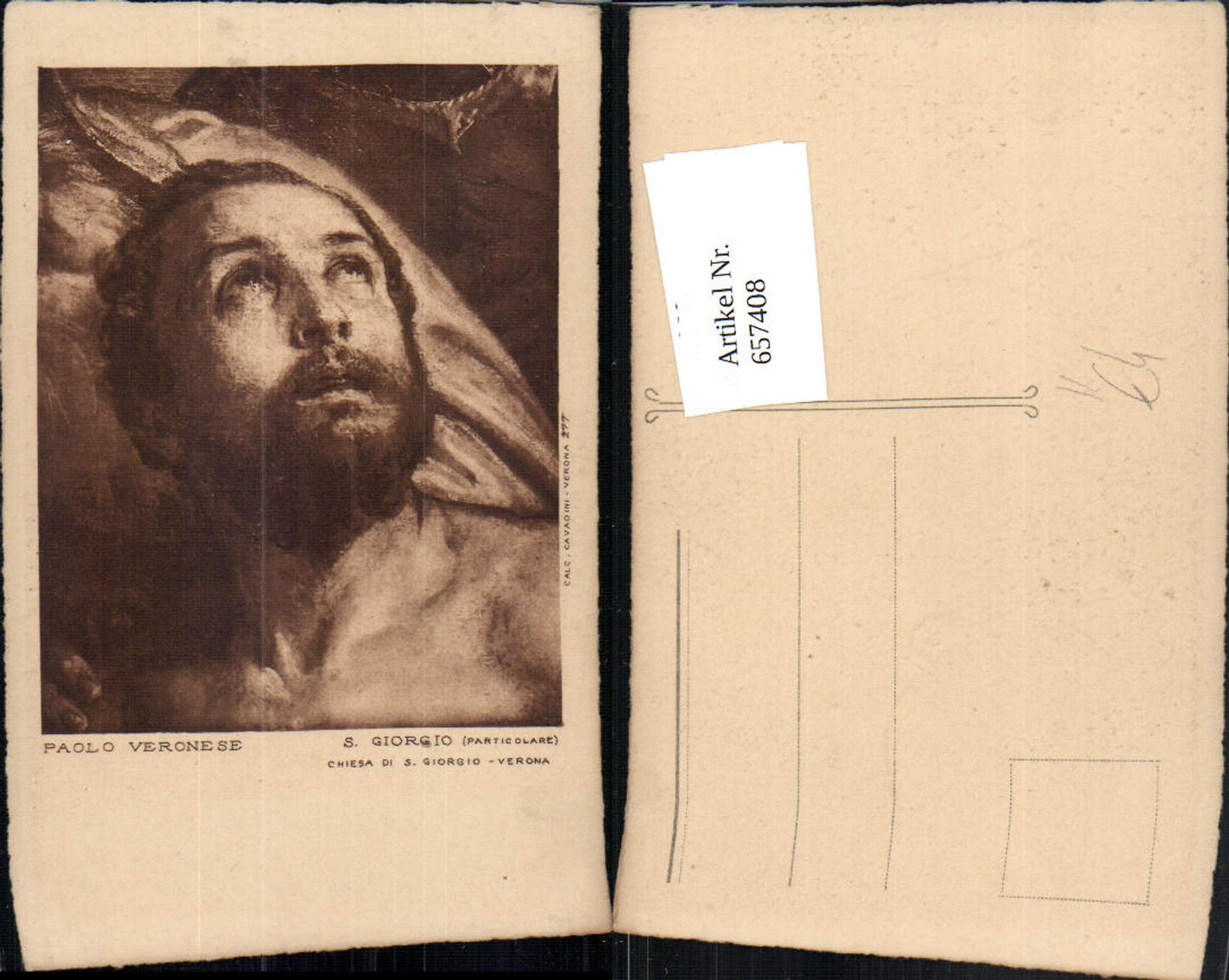 657408,Künstler AK Paolo Veronese S. Giorgio Particolare Chiesa di S. Giorgio Verona