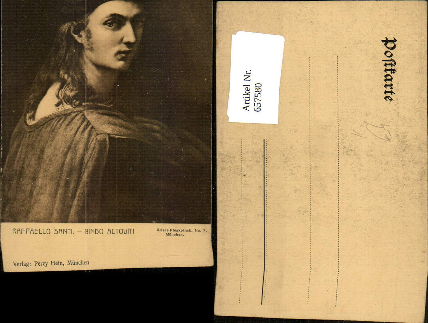 657580,Künstler AK Raffaello Santi Bindo Altoviti