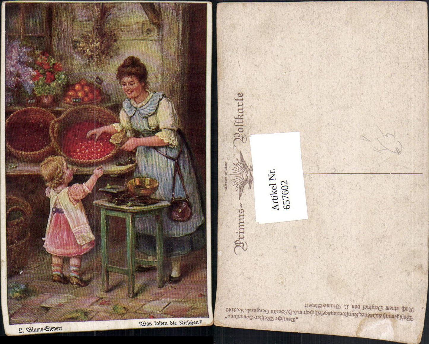 657602,Künstler AK L. Blume-Sievert Was kosten die Kirchen pub Wohlgemuth Lissner 3142