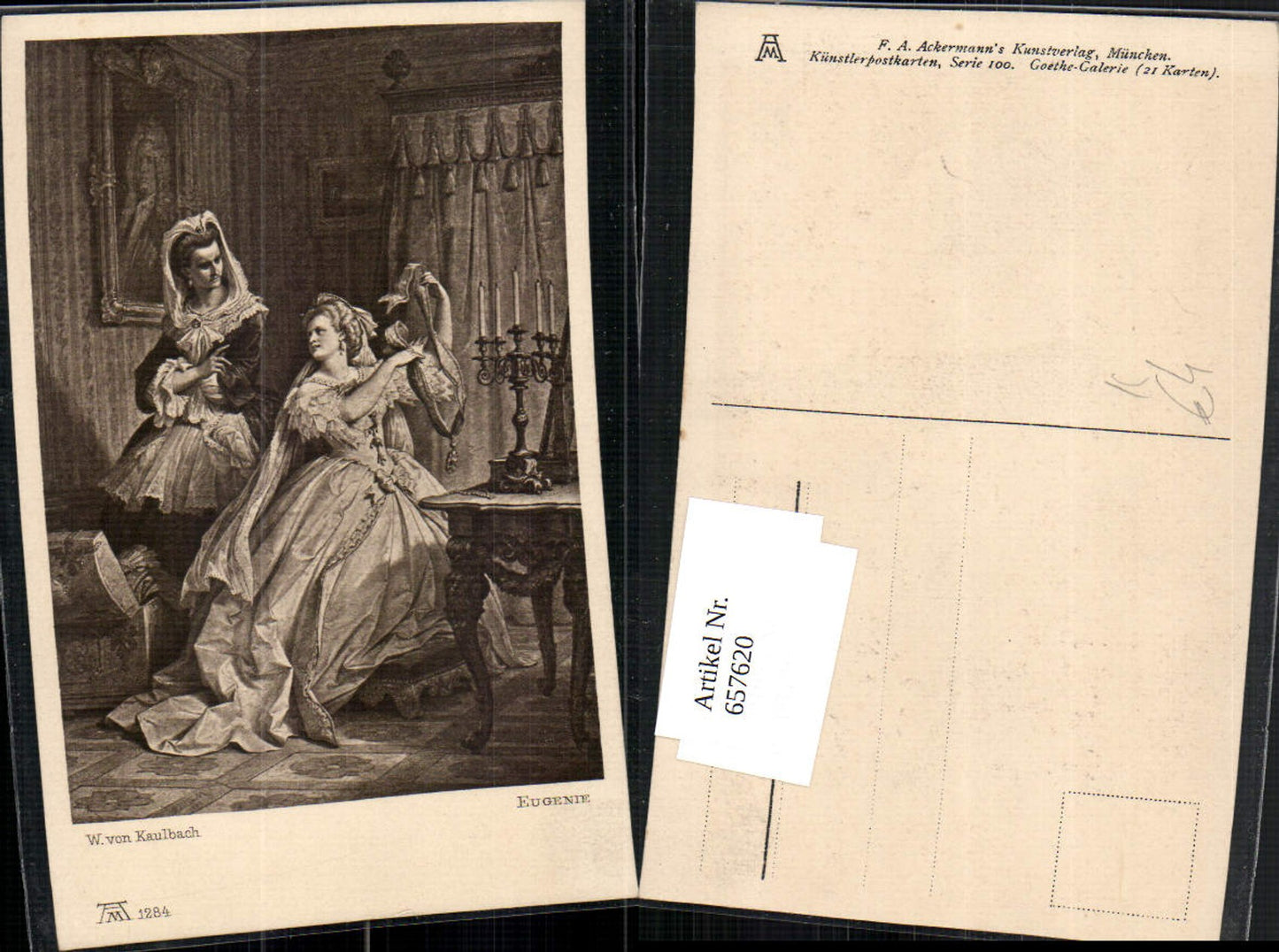 657620,Künstler AK W. von Kaulbach Eugenie