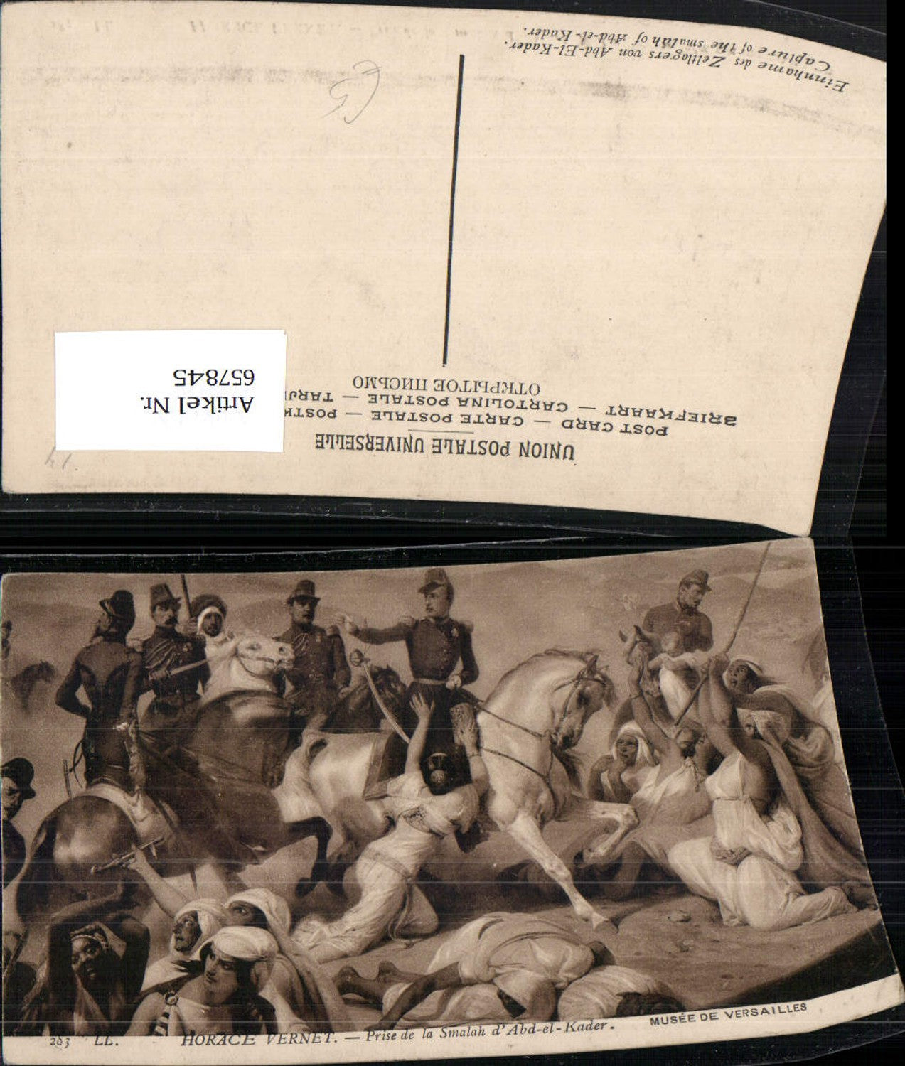 657845,Künstler Ak Horace Vernet Prise de la Smalah d Abd-el-Kader Einnahme Zeltlager