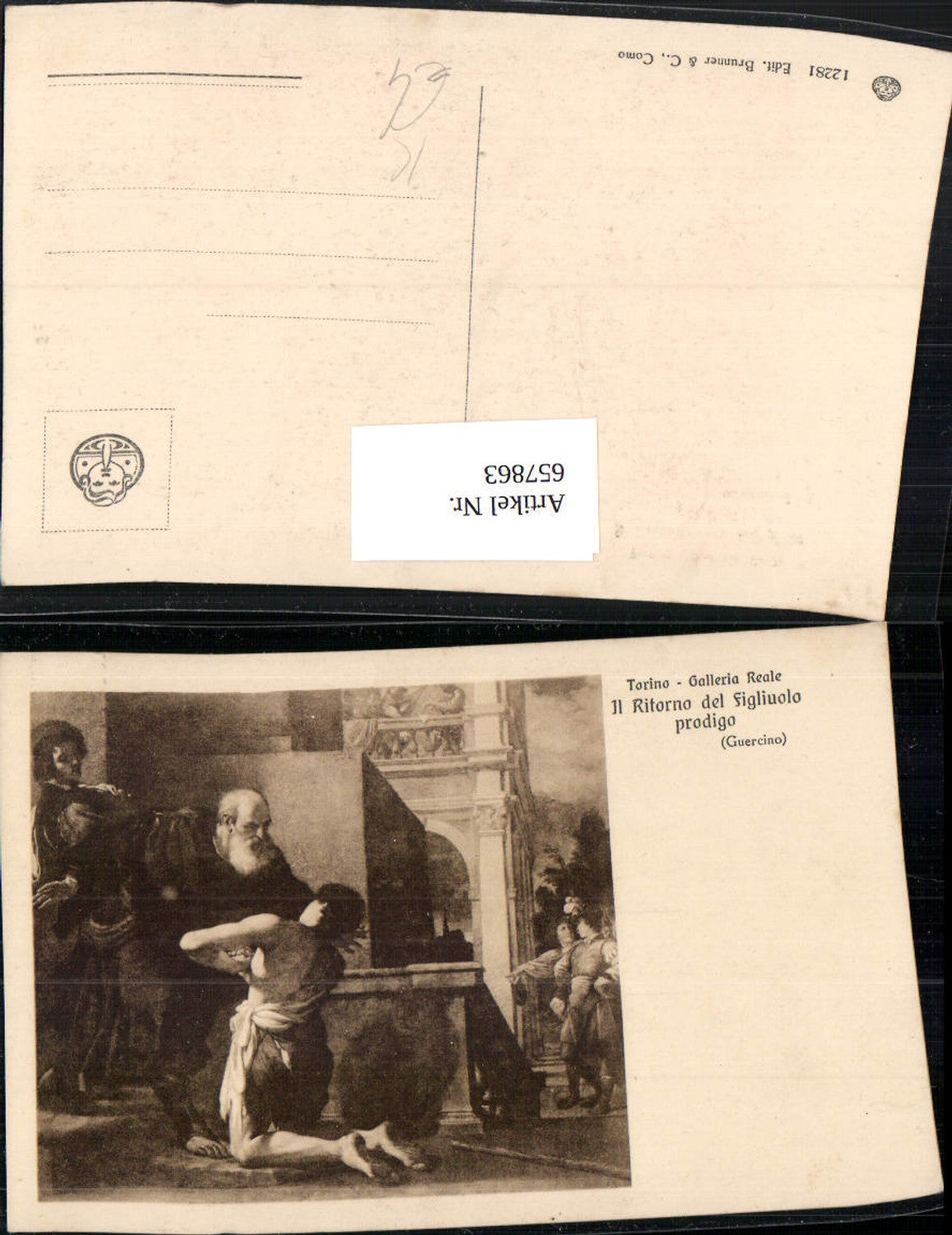 657863,Künstler Ak Guercino Il Ritorne del Figliuolo prodigo