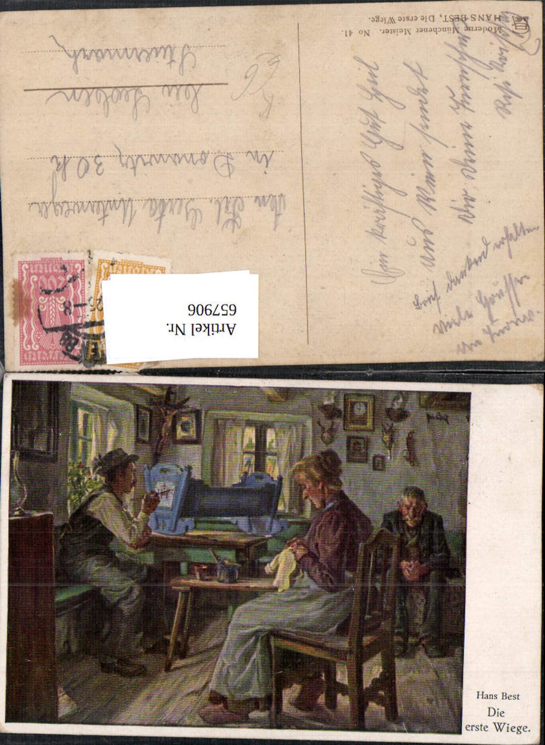 657906, Artist Ak Hans Best The First Cradle