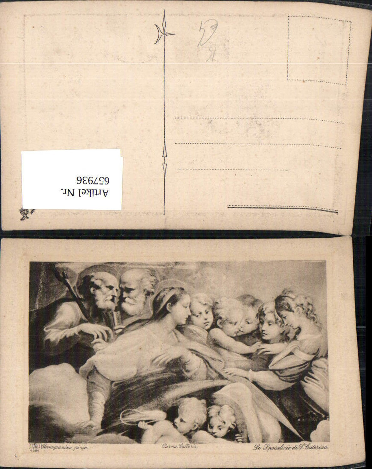 657936,Künstler Ak Parmigianino Lo Sposalizio di S. Caterina