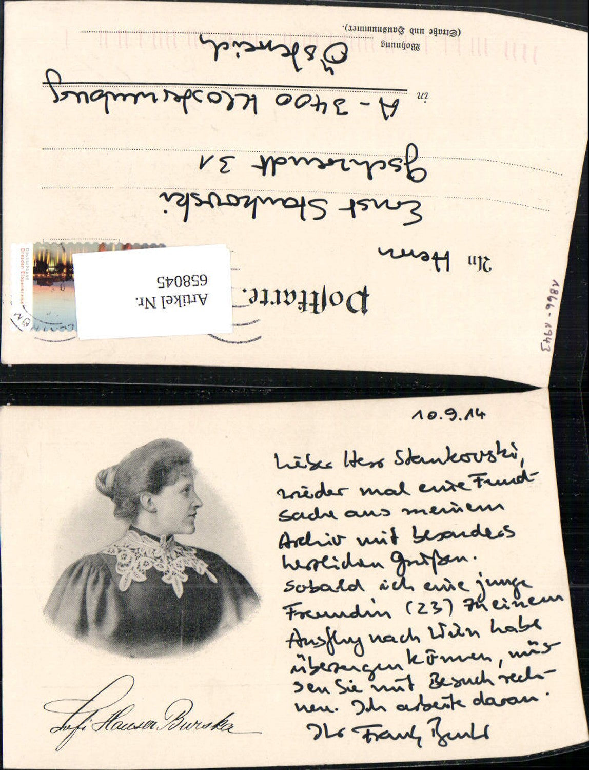 658045,Schauspielerin Sofie Hauser Burska