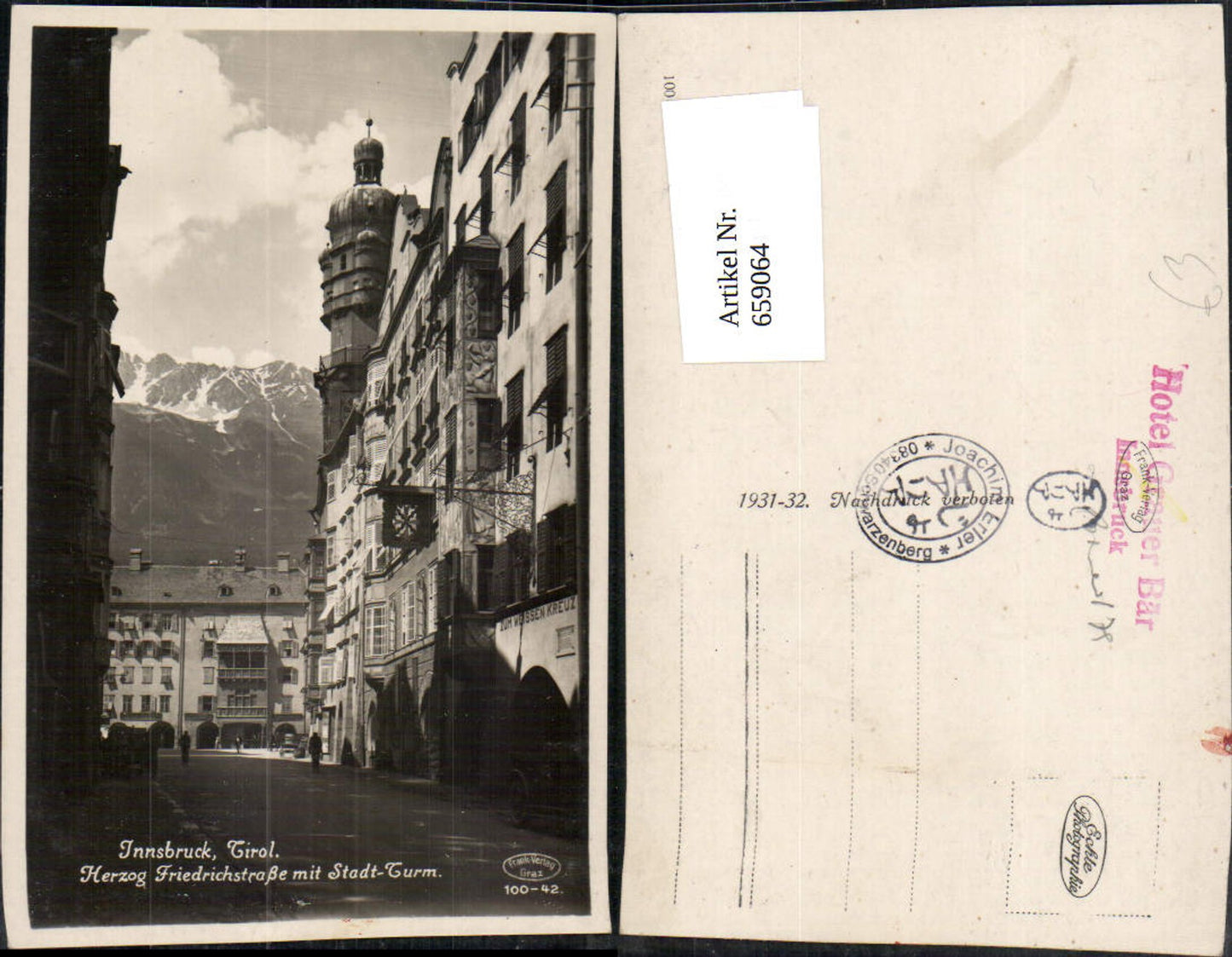 Alte Ansichtskarte – Old Postcard