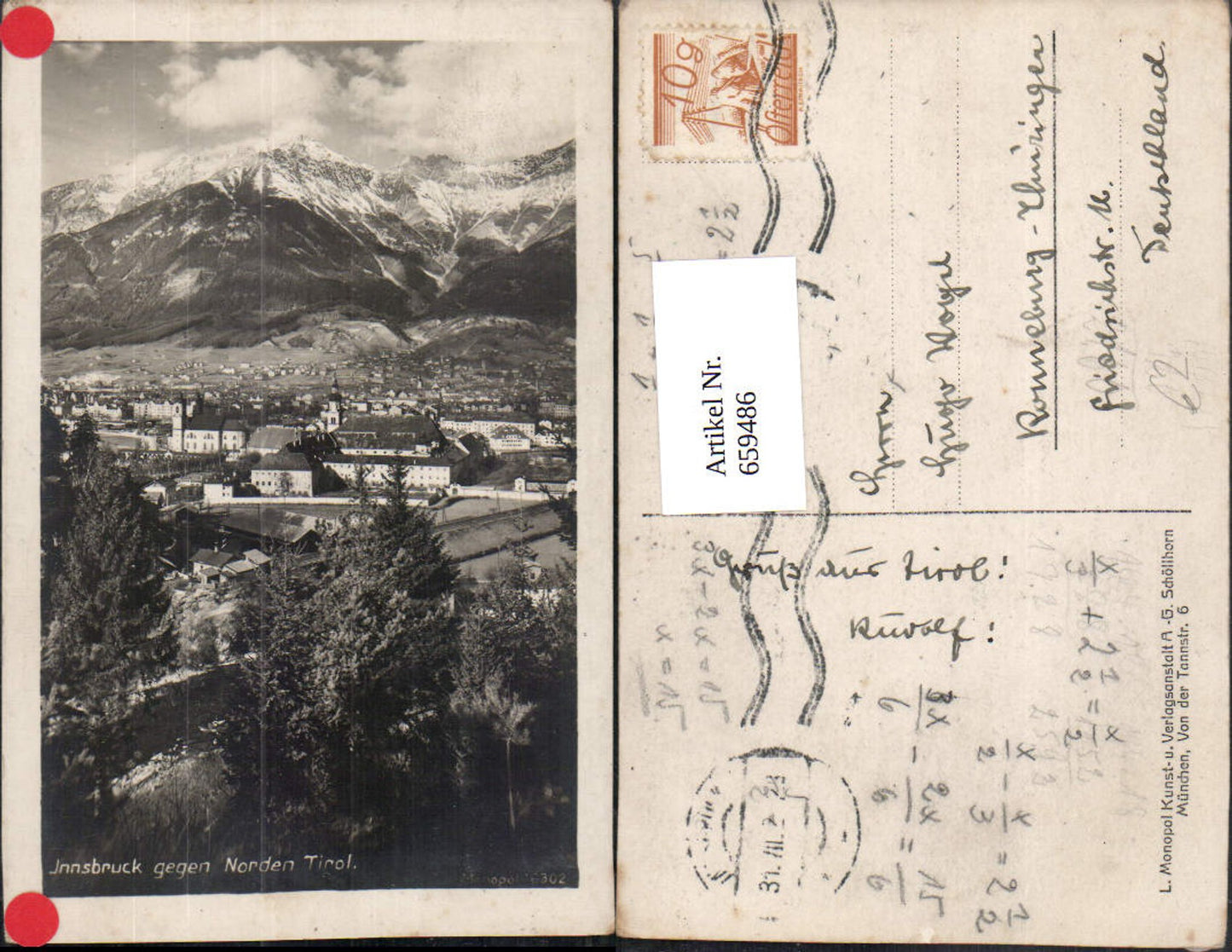 Alte Ansichtskarte – Old Postcard