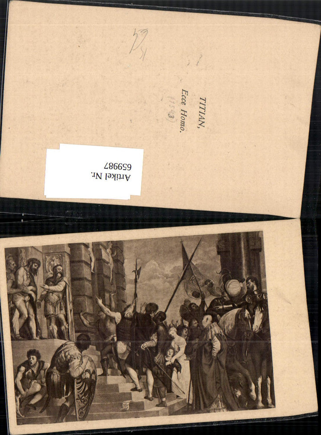 659987,Künstler Ak Titian Ecce Homo Tizian