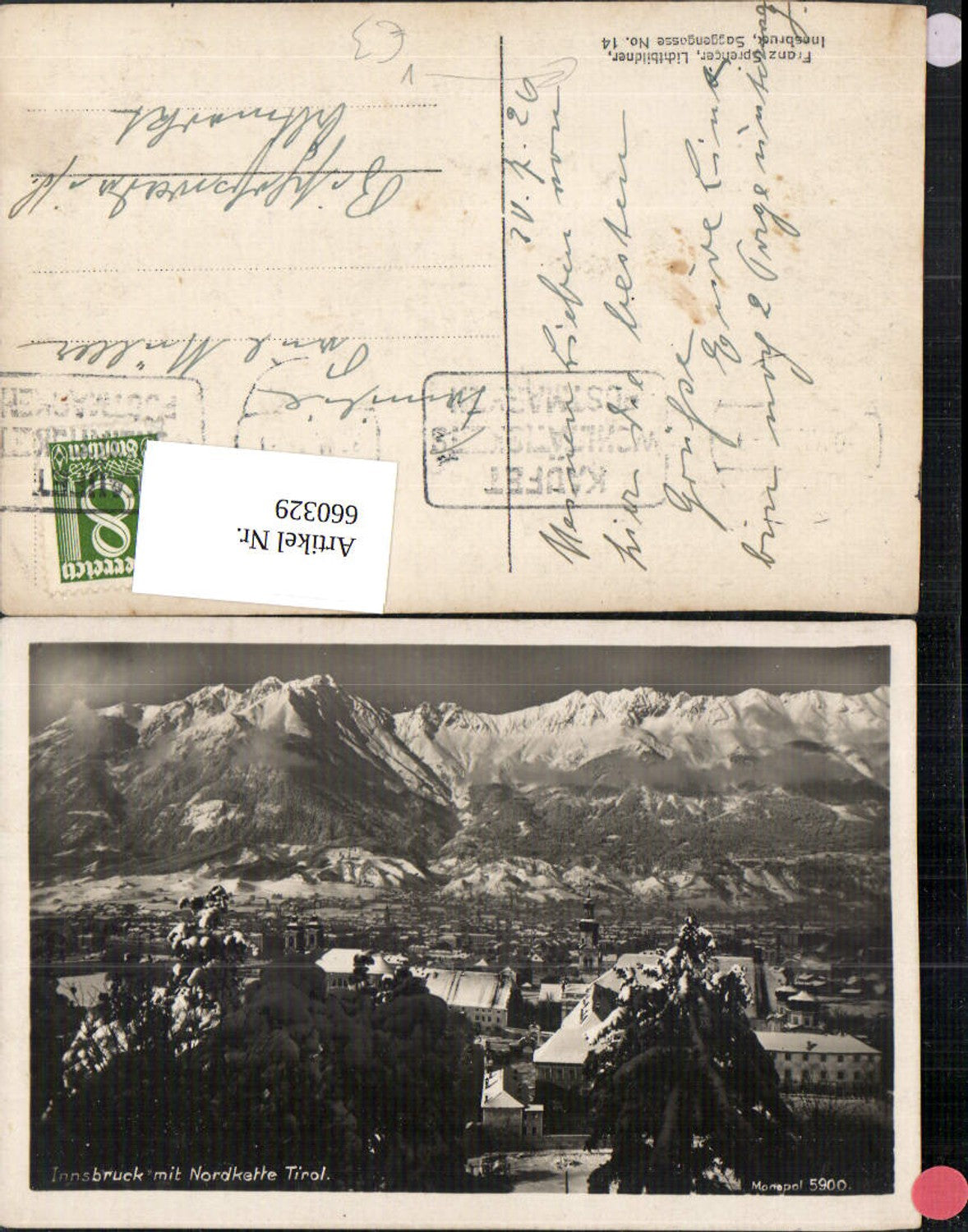 Alte Ansichtskarte – Old Postcard