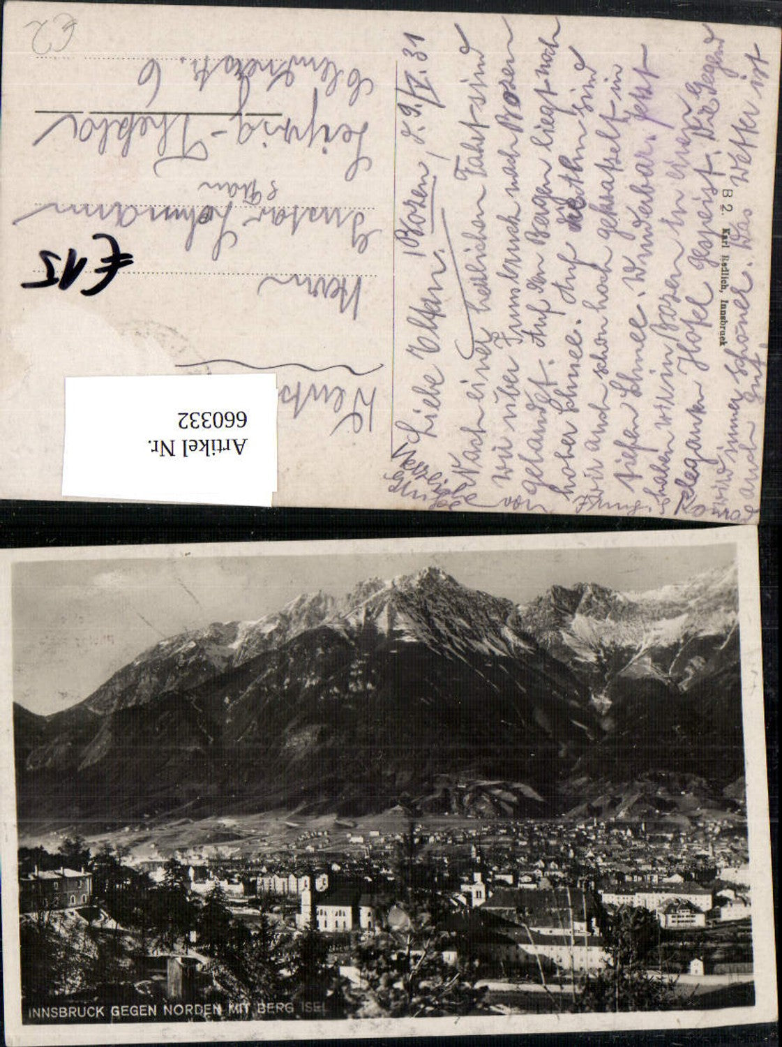 Alte Ansichtskarte – Old Postcard