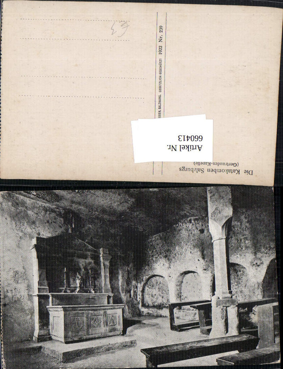 660413, Salzburg Catacombs Gertrauden Chapel