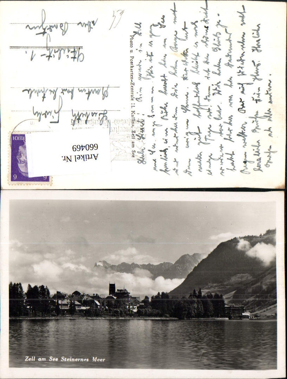 660469,Foto Ak Zell am See Steinernes Meer