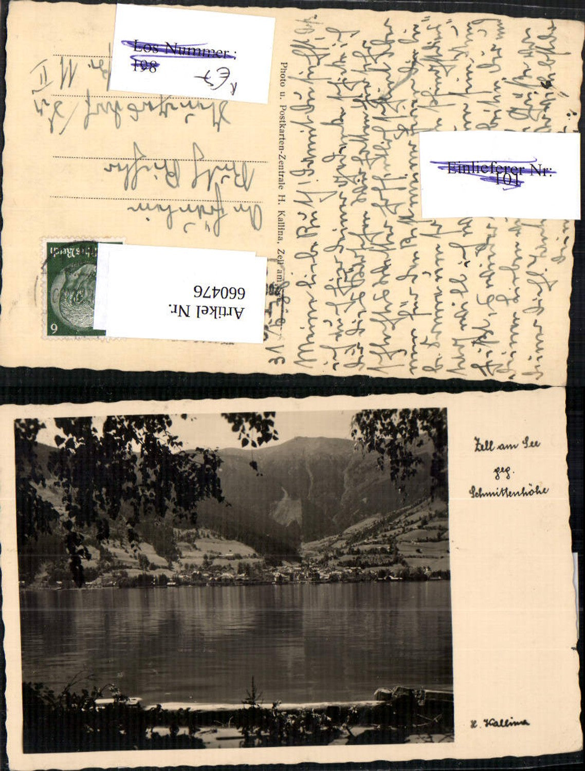 660476,Foto Ak Zell am See geg. Schmittenhöhe